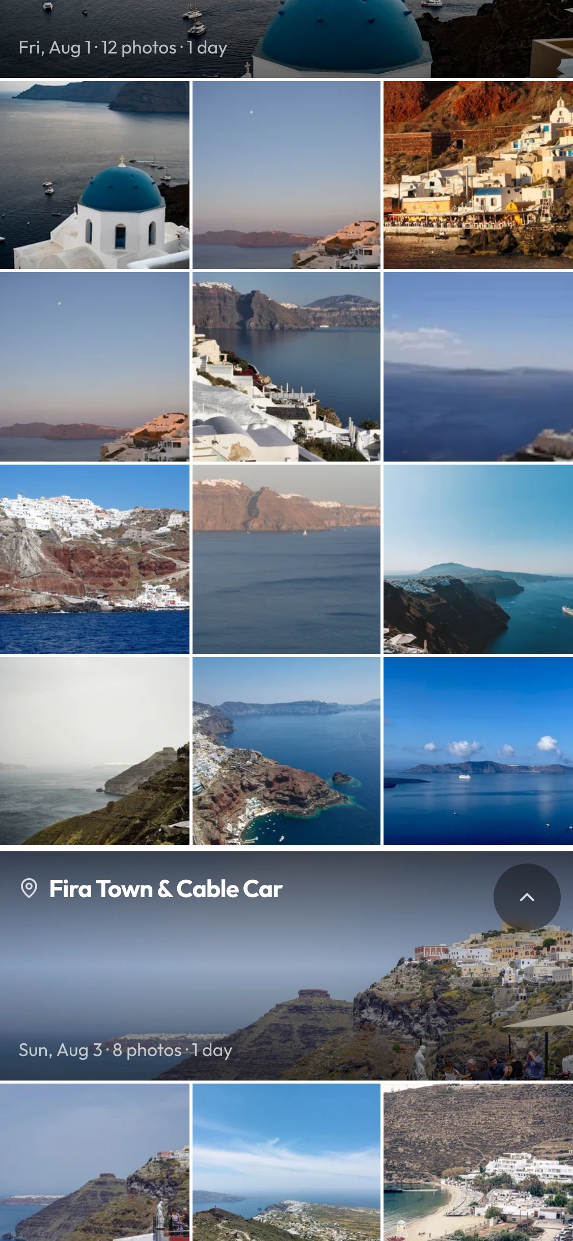 Shared album gallery viewed without an account